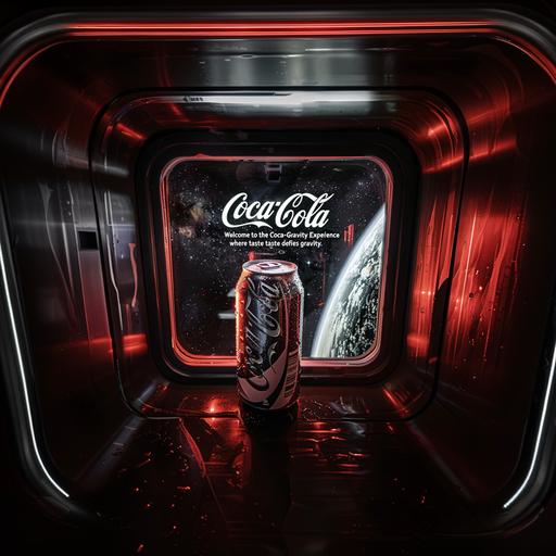 immesive tunne environment The lights dim, and the familiar sound of a soda can cracking open fills the air. Suddenly, you find yourself suspended in zero gravity, surrounded by a breathtaking view of space. A voice echoes, 