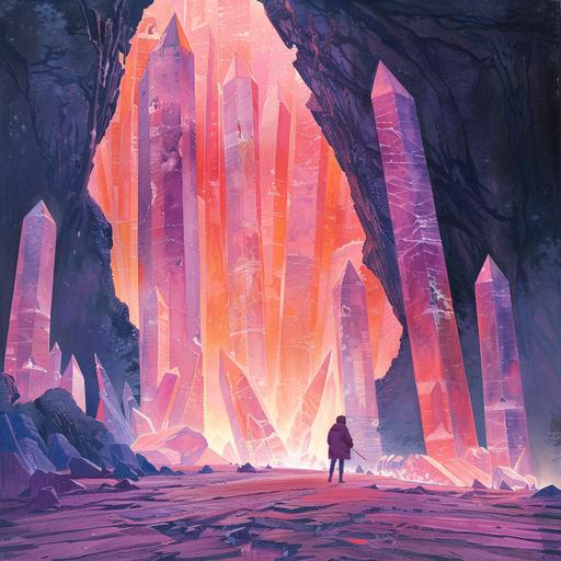 impaled by a giant crystal cave --v 6.0