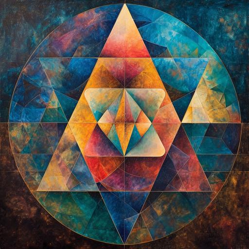 impressive sacred geometry of triangles --v 6.0