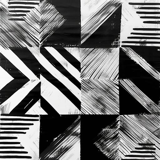 pattern, creative grid, black and white line --v 6.0