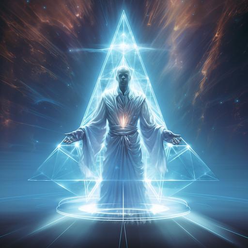 The Lemurian master of light created a holographic apparition to explain the important message he was trying to communicate. --q 2
