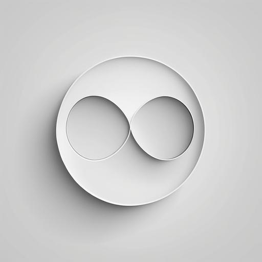 infinite logo, minimalist, flat, vector style, white background, no text , paper, clean, showel