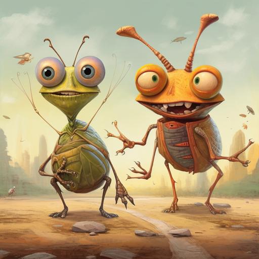 insects, cartoon , friendly