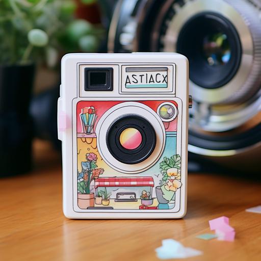 instax mini camera sticker 4k