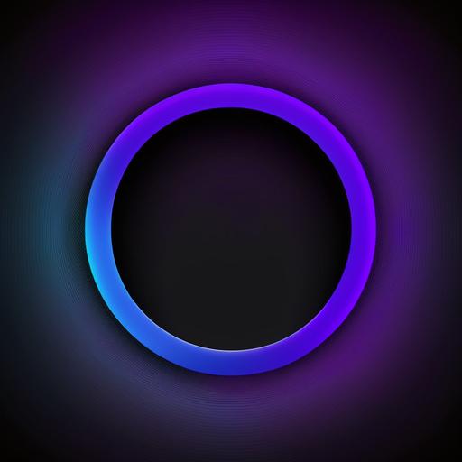 iphone background, completely black, perfect colourful circle, blue-purple, modern, minimal, looks amazing, beautiful, expensive