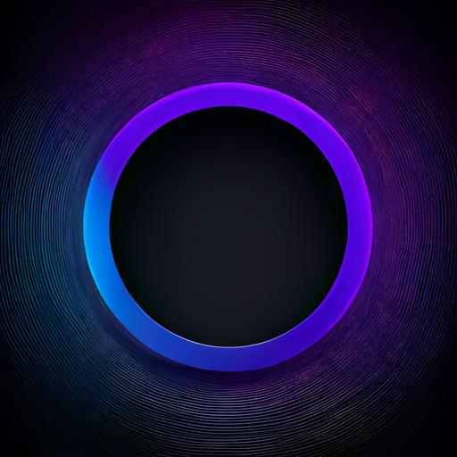 iphone background, completely black, perfect colourful circle, blue-purple, modern, minimal, looks amazing, beautiful, expensive