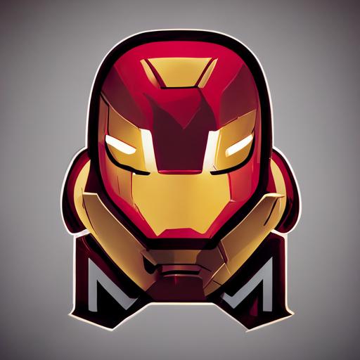 iron man mascot logo