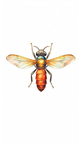 isolated images, illustrations on a white background, simple minimalist firefly logo, Clipart, watercolor, realistic, isolated, highly detailed, hdr, 32K, photo expert quality, watercolor realistic, hyperrealistic and highly detailed, isolated on a white background --ar 9:16 --s 750 --v 5.1