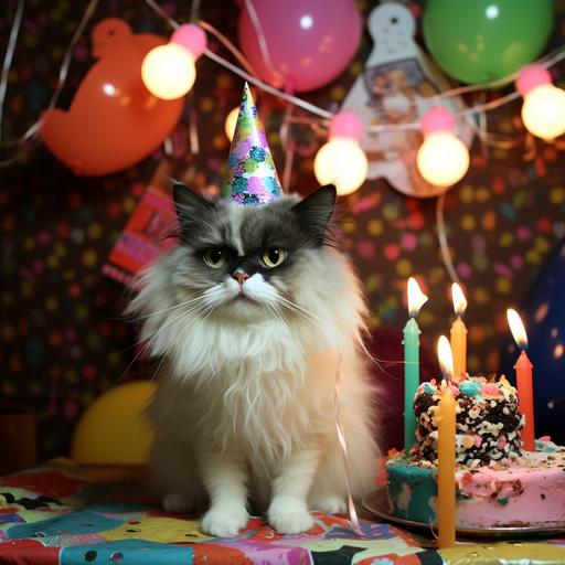 it's my kitty's 14th birthday happy birthday Squeaks!
