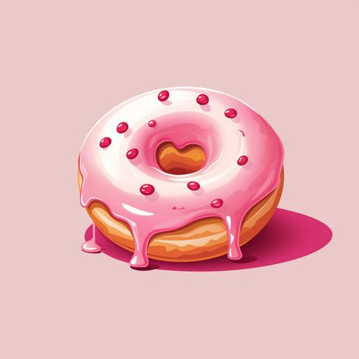 ive me a logo for a skin care brand that has a glazed donut