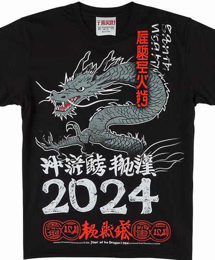 japanese dragon design t-shirt, with the words 