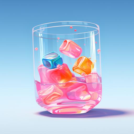 jelly in glass style candy crush logo