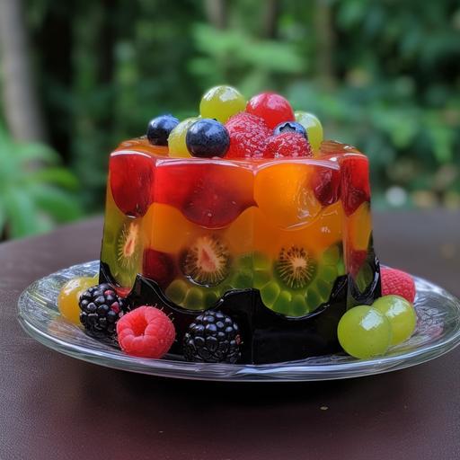 jelly with fruit --v 5.1 --s 750