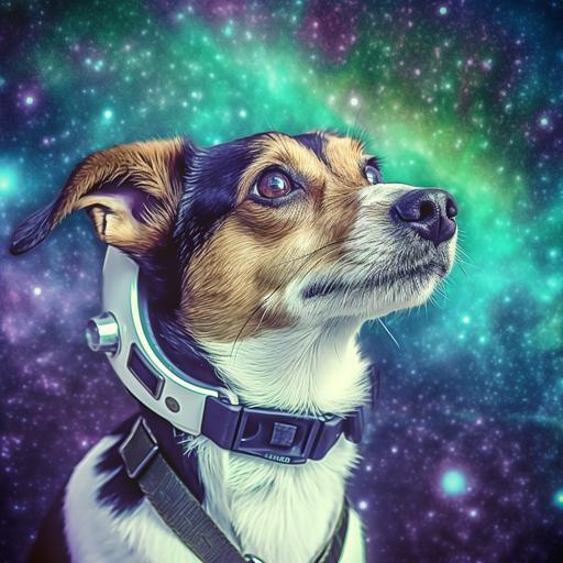 jrt mixed with Prague Ratter super realistic floating in cosmic suite helemt in space exploading star behind him 80s scifi movie camera filter