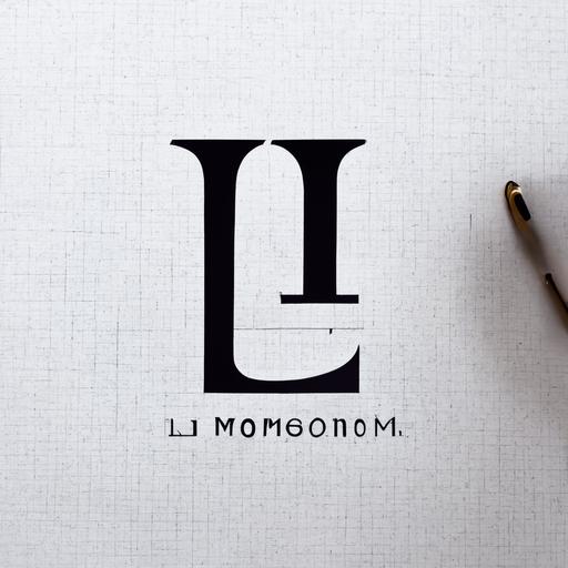 L T monogram logo design