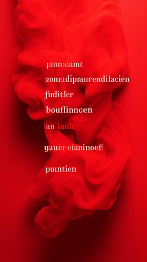 jut jut typography, in the style of red deutsch pages, black deutch text on intense vibrant red. bold colorism, smoke and mirrors,  --ar 9:16