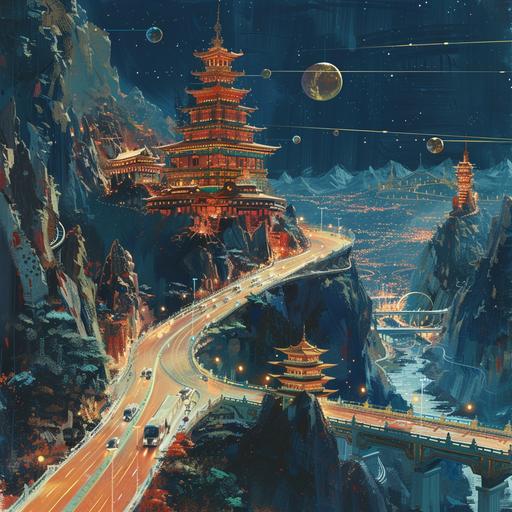 space opera orient aesthetic The book mountain has a road