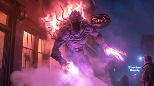 key trivia moments from Ghostbusters: Afterlife. Showcase the practical effects of billowing smoke using dry ice, the reminiscent attack of Zuul the Gatekeeper on Egon with multiple arms, and Arjen Tuiten, the Special Make-Up & Live Action Creature Effects Designer, puppeteering one of Zuul's arms. Highlight the transition of Zuul leaving the Farmhouse as a pink energy wisp, the discovery of a small Zuul statue in Egon's study, and the teenagers encountering a figure in the Shandor mine shaft reminiscent of the first movie. Incorporate moments like Possessed Callie's iconic line, 