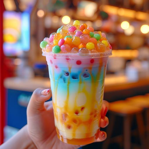 rainbow boba tea ballszzzz arching --s 250 --v 6.0