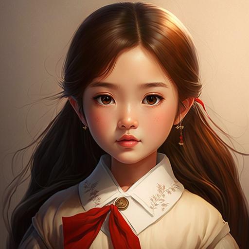 korean girl cartoon character