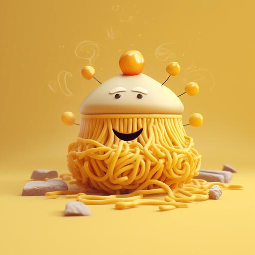 cartoon noodle, in pasta