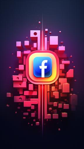facebook and instagram logo future style --ar 1080:1920