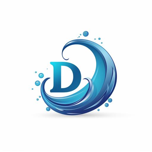 letter D logo that represents cleaning with chemicals