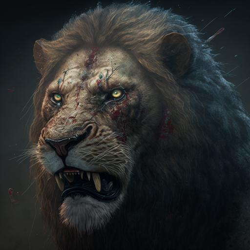 lion zombie