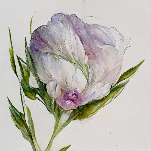 lisianthus flower, beautiful, white, pink, watercolor, high definition, flower field, eustoma, prairie gentian, garden, delicate, lisianthus