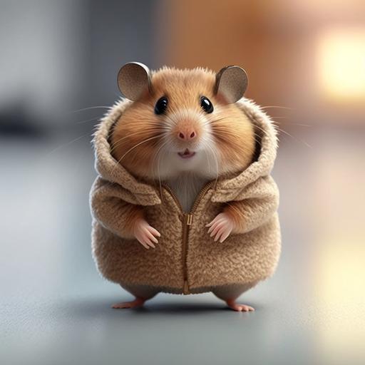 little funny looking hamster