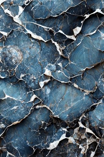 little silver, blue, marble style wallpaper, mixed --ar 2:3
