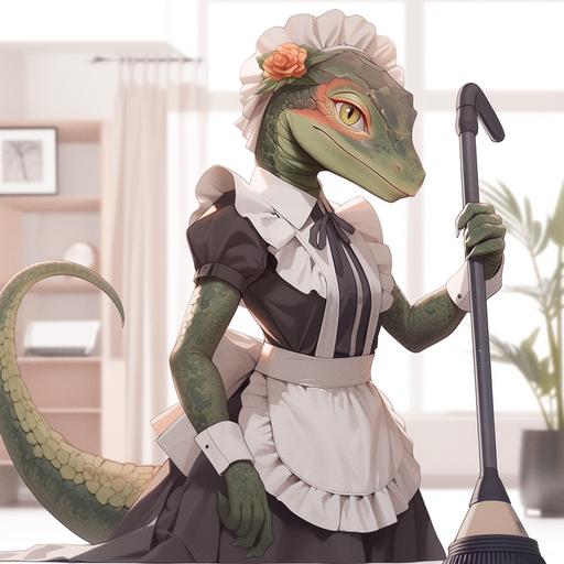 lizardman french maid --s 240 --niji