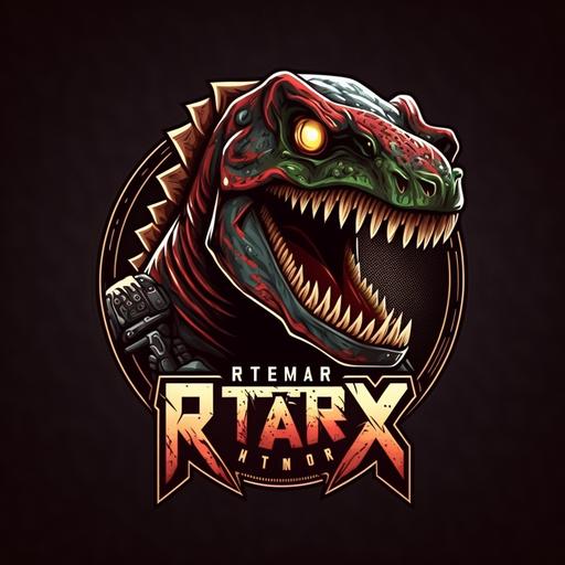 logo, TREX ninja, gaming, play, vector