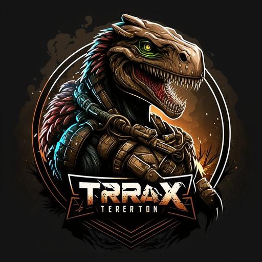 logo, TREX ninja, gaming, play, vector