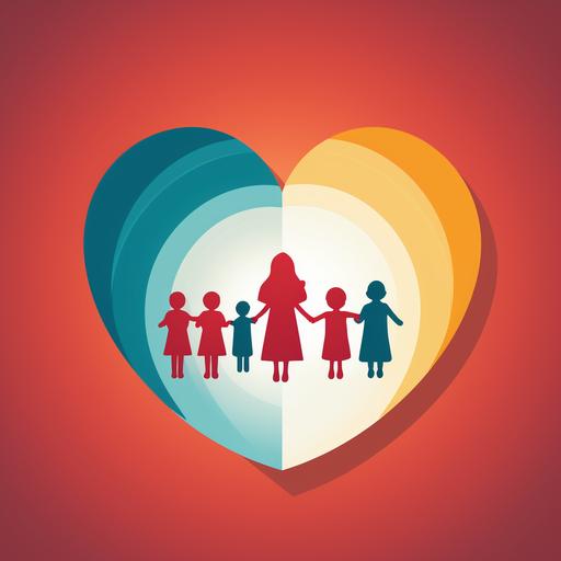 logo for Project Storage Safety with heart with silhouette of children