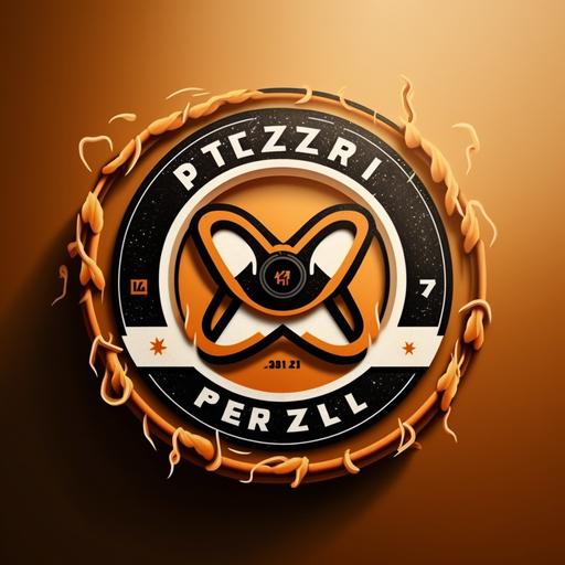 logo for a dj pretzl, clean