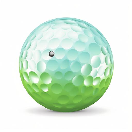 logo for golf balls that shows golf ball fun cartoon --v 5