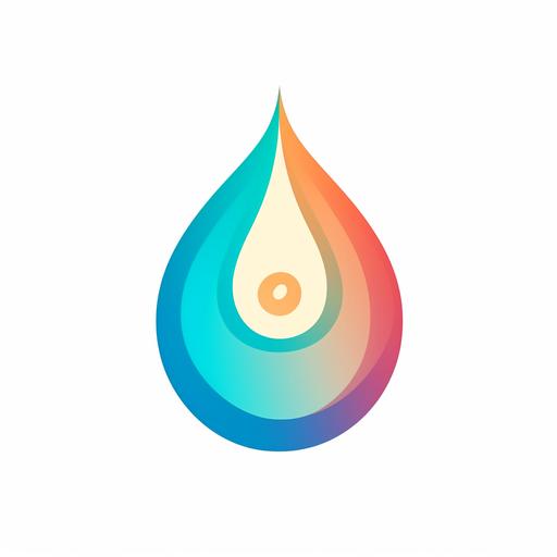 logo opal simple two color flat icon