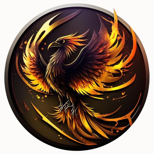 logo, phoenix, woft, cute, round shape