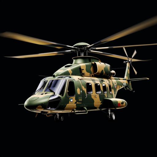 logo, radio control whith an aw139 helicopter military camouflage