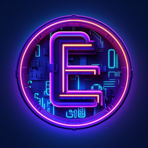 logo with sign “events”, shape: round, style: cyberpunk, neon, colours violet, blue, realistic, 8k, background black --ar 1:1 --v 5.1
