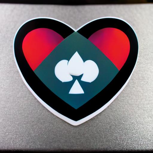 logo with tech of hearts poker chips cyber reality