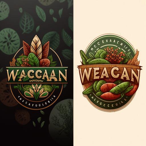 logos para un restaurante de comida vegana