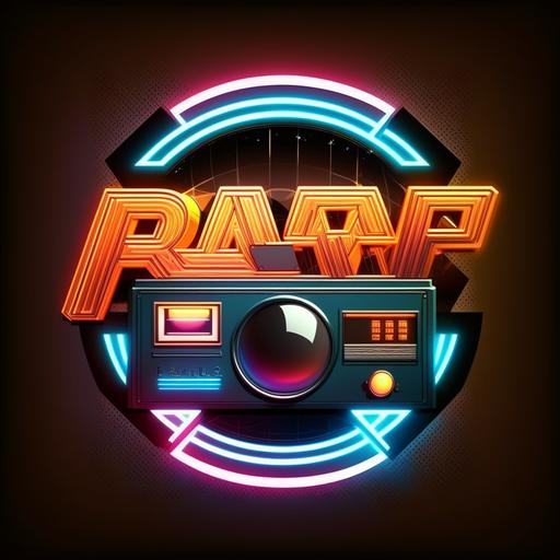 logotipo con la palabra RETROVISOR con imagen de una grabadora de los 80s y bola de cristal de discoteque muy realista