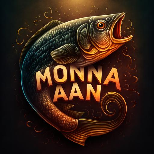 logotipo de una Mojarra sin ningun texto, animada y boraccha