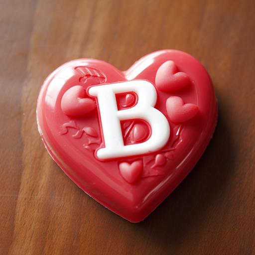 love heart candy with letter 