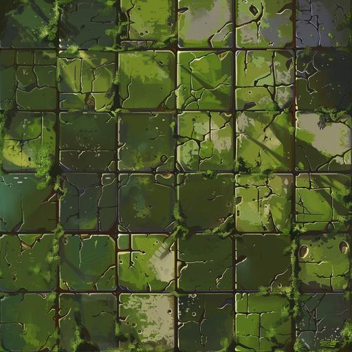 low resolution tile grid, tetris blocks, swamp moss, slimy texture tile, pixel art, 8-bit, 16-bit, retro 2D, blocky graphics, videogame asset