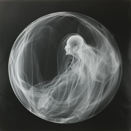 luminogram of a ghost in the glass bubble --v 6.0