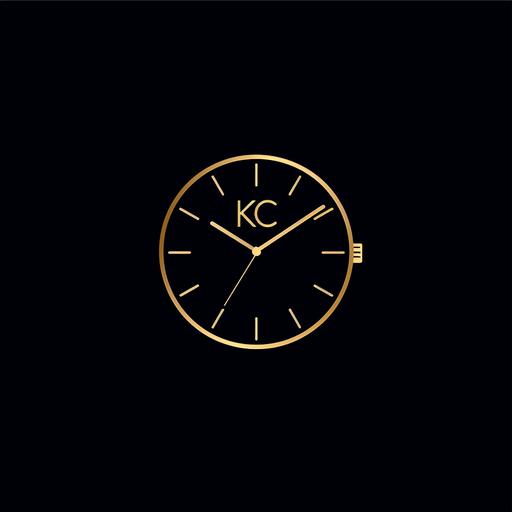luxury watch shop logo minimalist, letters 