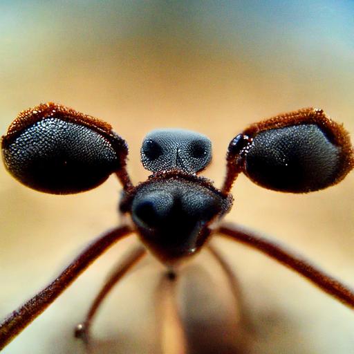 macro close up of an ant